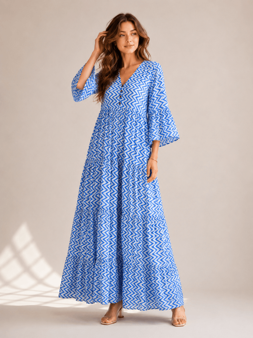 1 Women’s Ivory Printed Dress