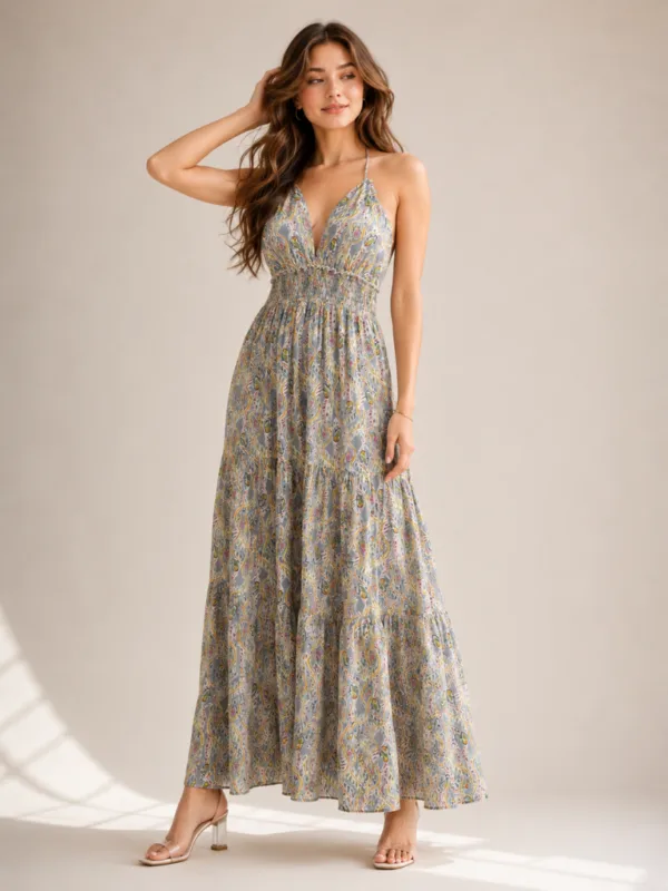 3 (1) Women’s Grey Solid Dress