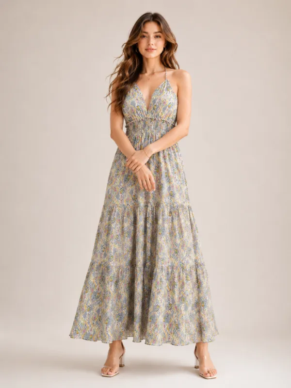 3 (2) Women’s Grey Solid Dress