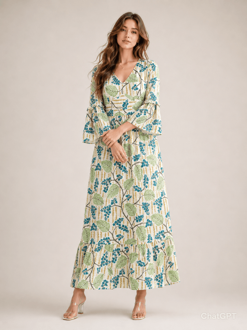 Women’s Grey Printed Dress