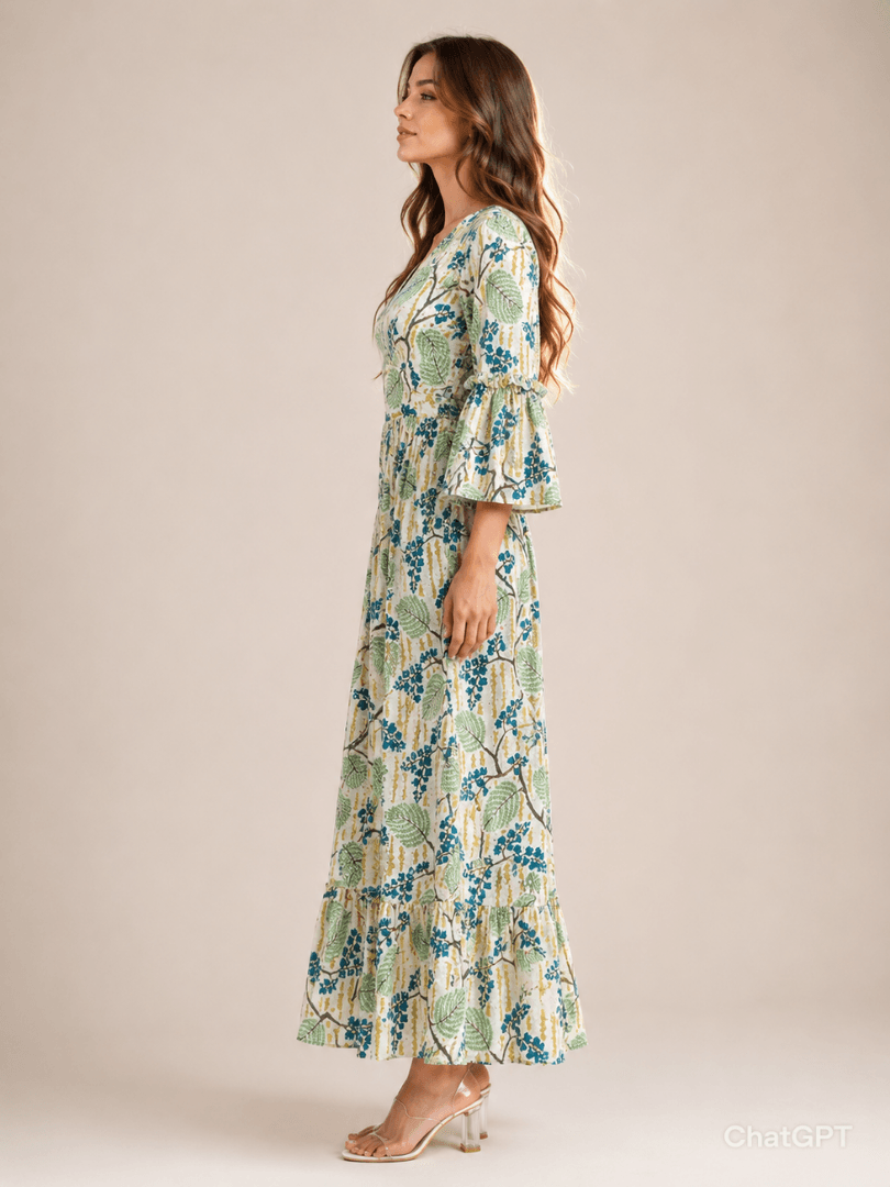 Women’s Grey Printed Dress