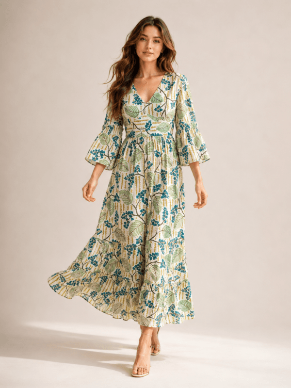 3 (4) Women’s Grey Printed Dress