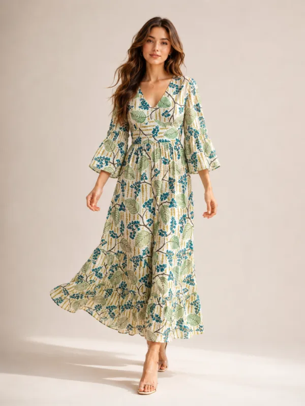 Women’s Grey Printed Dress