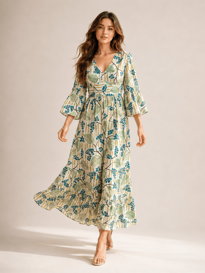 Women’s Grey Printed Dress