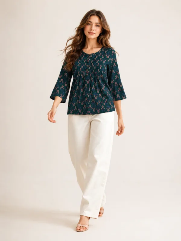 Women’s Ivory Printed Tops