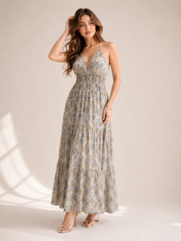 3 (4) Women’s Grey Solid Dress