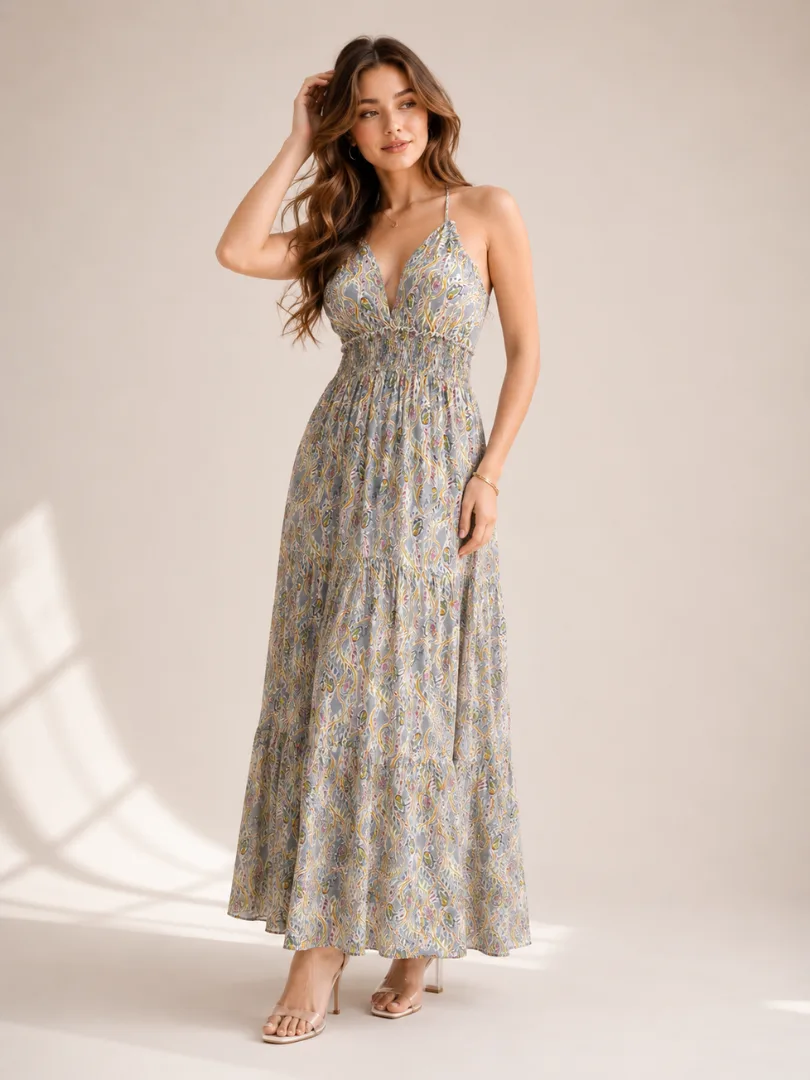 3 (4) Women’s Grey Solid Dress
