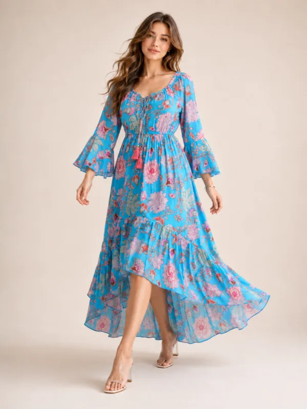 4 (1) Women’s Grey Printed Dress