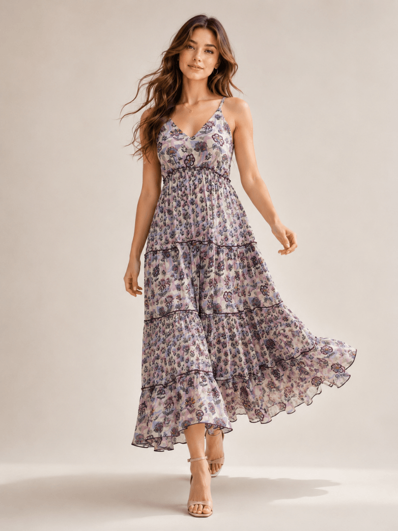 4 (4) Women’s Blush Printed Dress