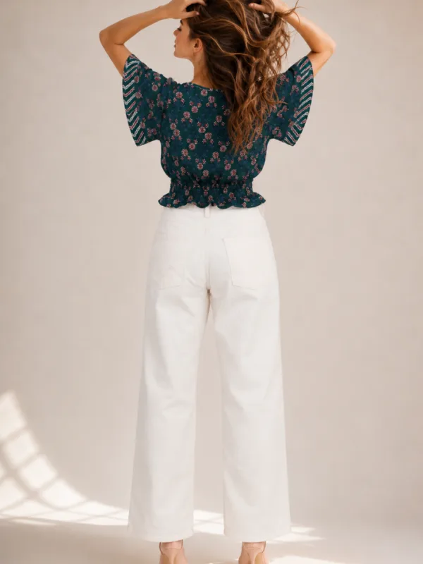 Women’s Ivory Printed Tops
