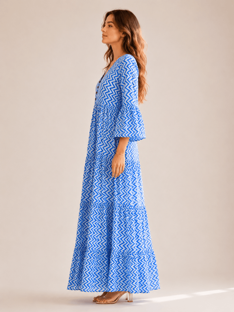 4 Women’s Ivory Printed Dress