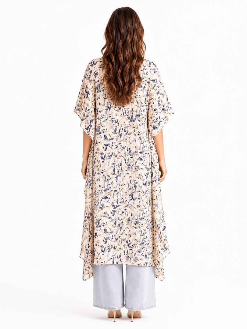Multi-Color Boho Floral Kimono