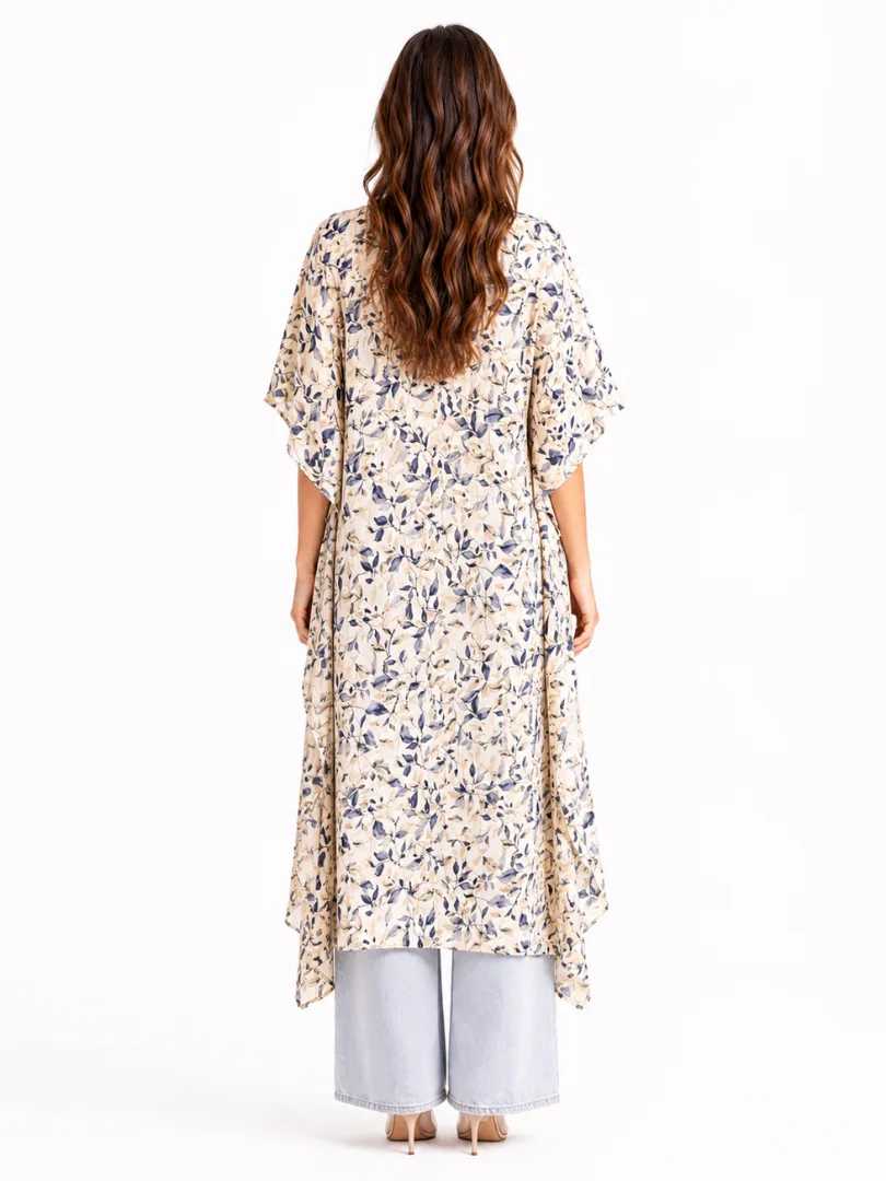 Multi-Color Boho Floral Kimono