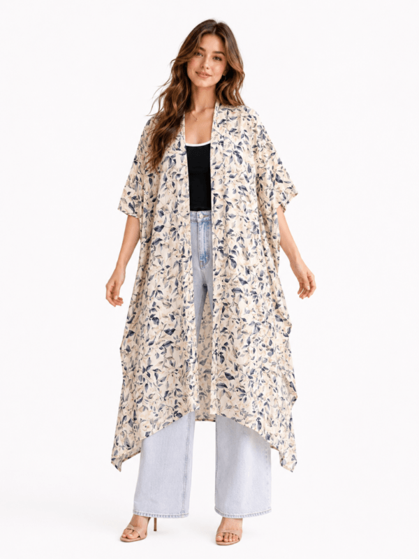 Multi-Color Boho Floral Kimono