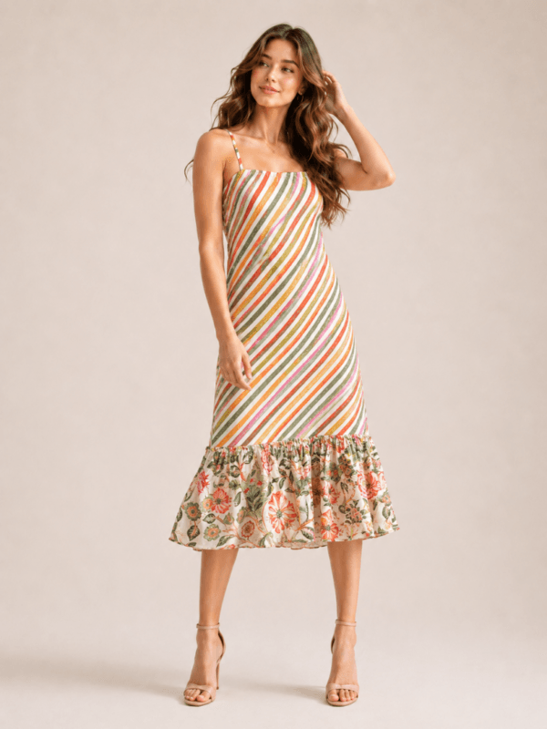 9 (3) Women’s Ivory Solid Dress