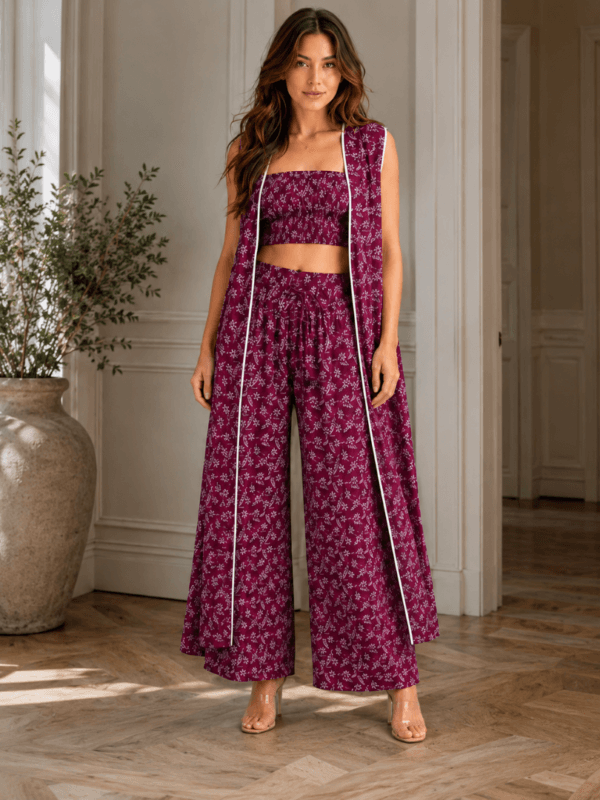 Women’s Grey Printed Co-ord Set