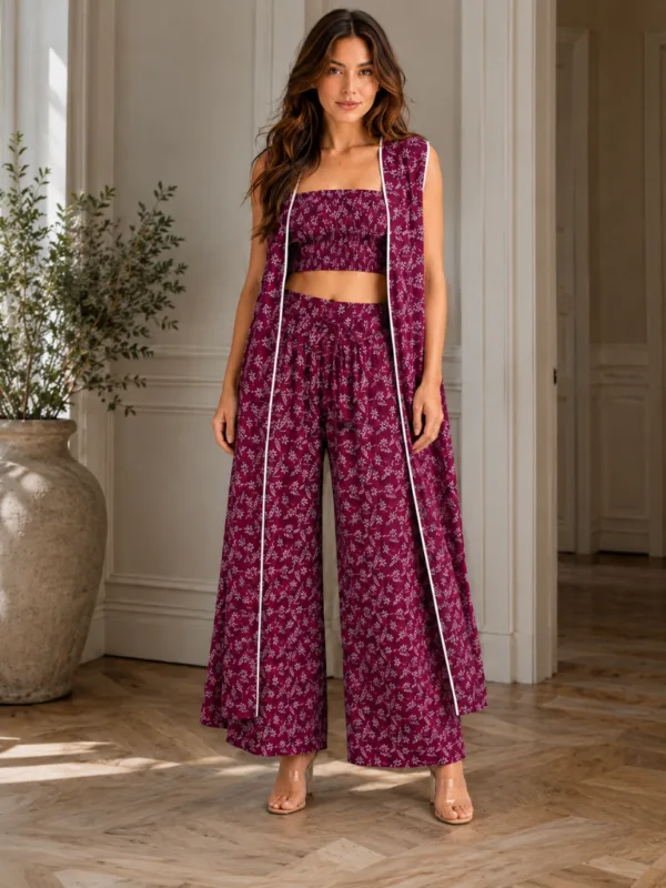 Women’s Grey Printed Co-ord Set