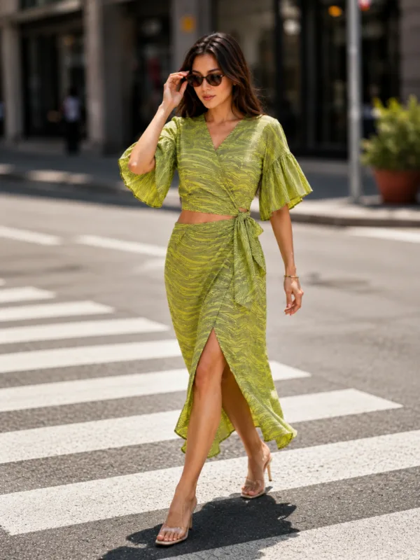 Women’s Ivory Printed Co-ord Set
