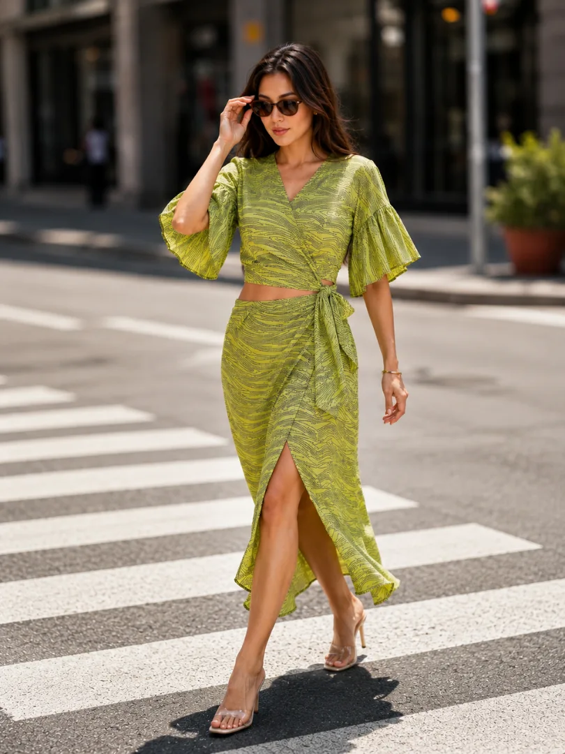 Women’s Ivory Printed Co-ord Set