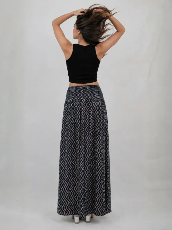 Women’s Grey Printed Long Skirt