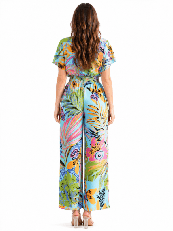 Multicolor Tropical Jumpsuit